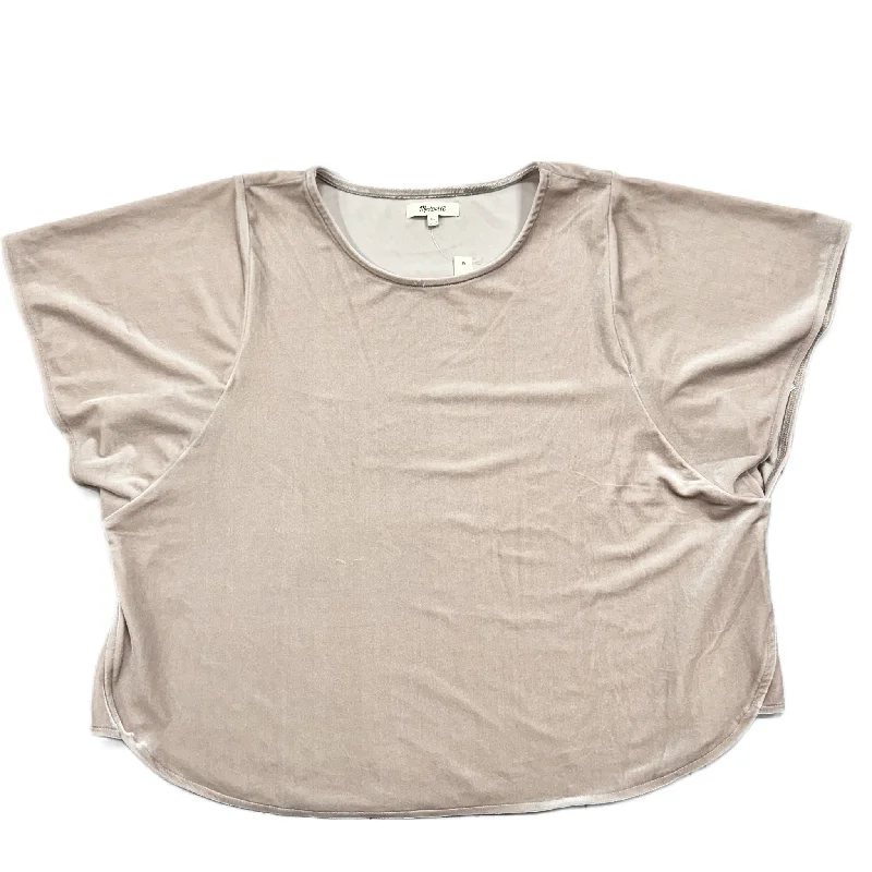 Instant Discount Top Short Sleeve By Madewell In Beige, Size: Xl