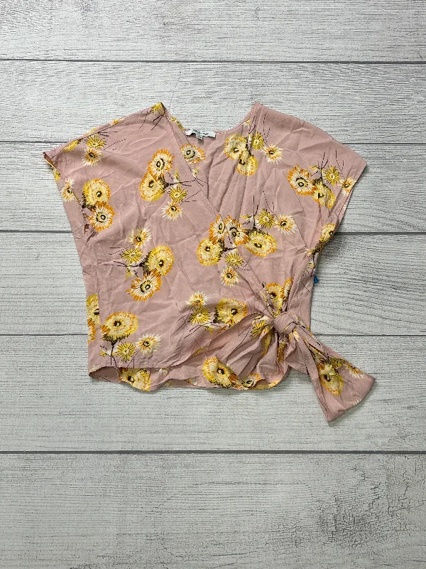 Don’t Miss Out Top Short Sleeve By Madewell In Pink, Size: S