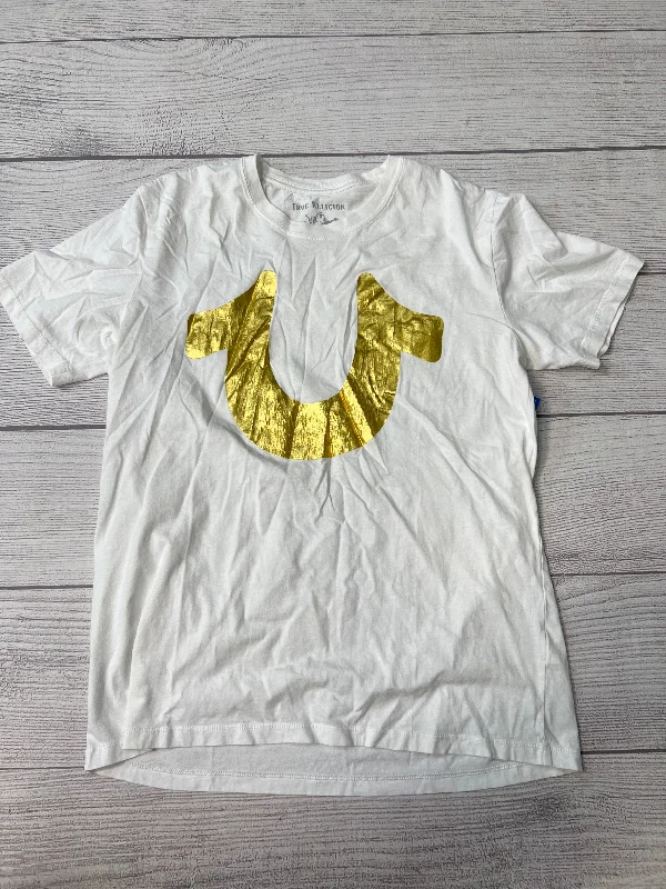 Deal Dash Top Short Sleeve By True Religion In Gold, Size: M