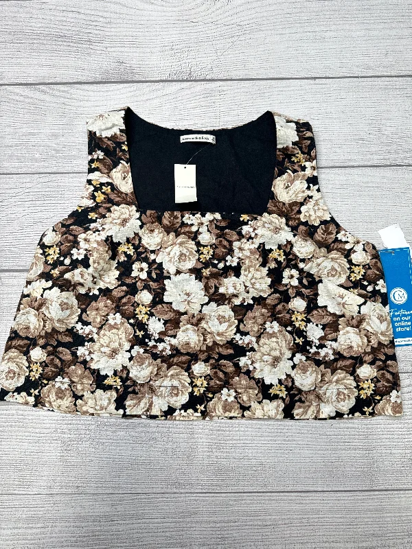 Special Price Top Sleeveless By Abercrombie And Fitch In Floral, Size: Xl