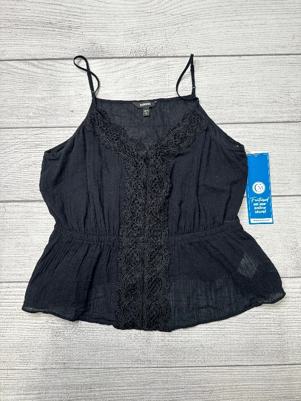 Price Drop Top Sleeveless By Express In Black, Size: L