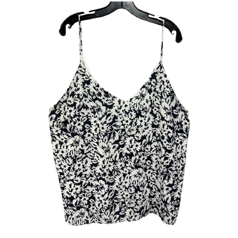 Deal of the Week Top Sleeveless By H&m In Blue & White, Size: Xxl