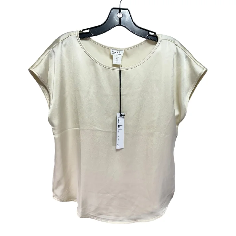 Best Bargains Top Sleeveless By Nicole Miller In Cream, Size: S