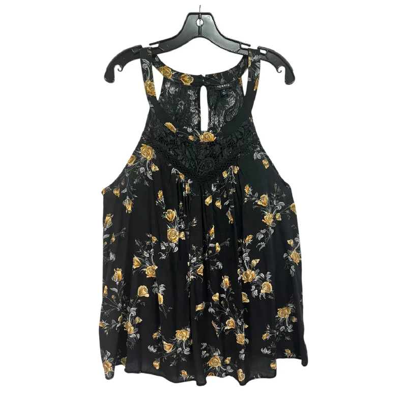 Mega Deal Top Sleeveless By Torrid In Floral Print, Size: 2x