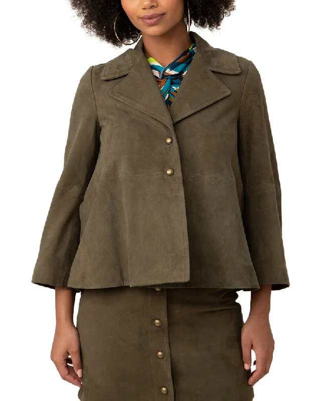 Super Bargain Trina Turk Lorette Suede Jacket