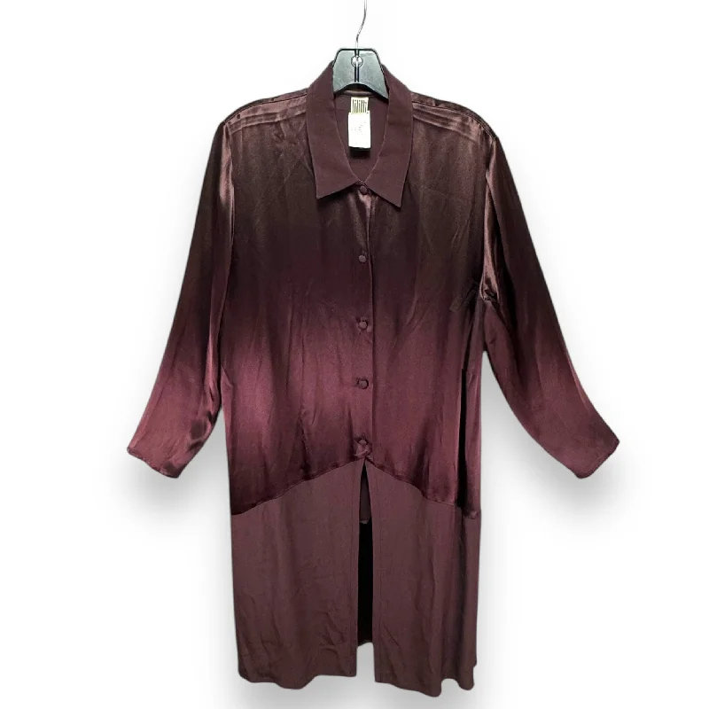 Tunic Long Sleeve By lilith In Maroon, Size: M