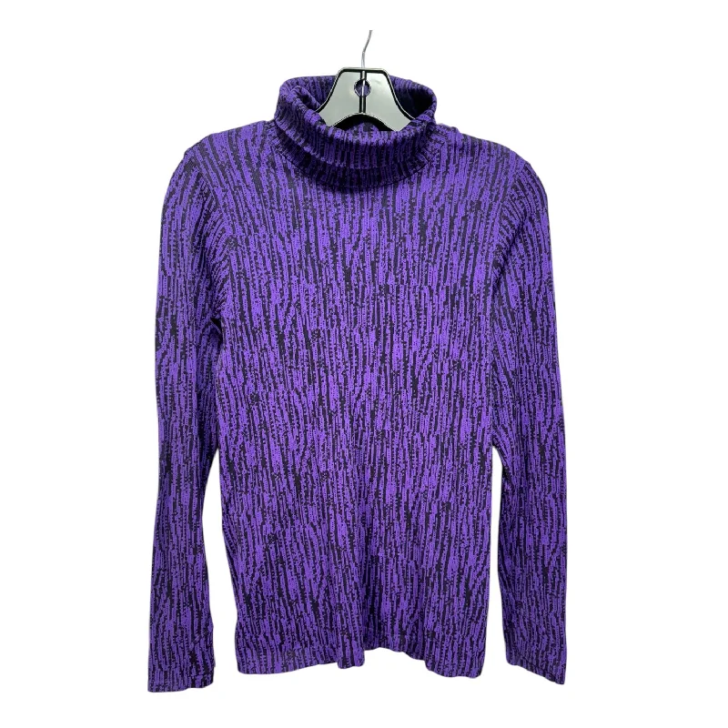 Price Drop Turtleneck Athletic Top Long Sleeve By Athleta In Purple, Size: S