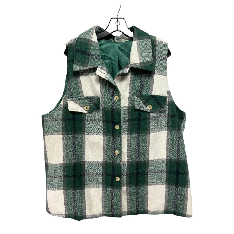 Massive Deals Vest Other By Shein In Plaid Pattern, Size: 3x