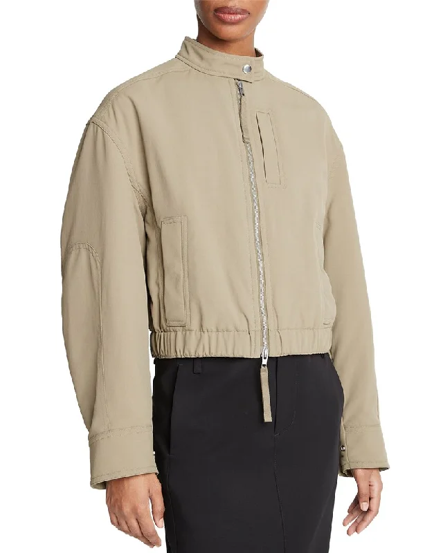 Savings Spectacular Vince Cropped Bomber Jacket
