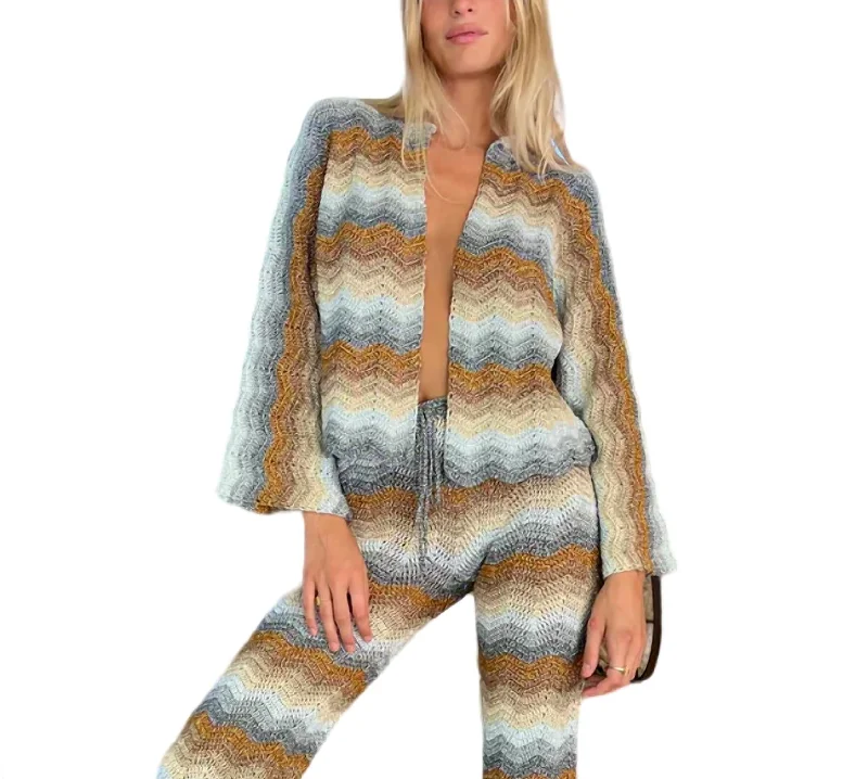 Act Now Wave Bolero In Gold-Silver