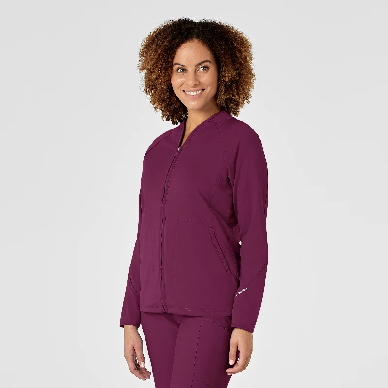 Today’s Deal Women's Fleece Full Zip Jacket - Wine