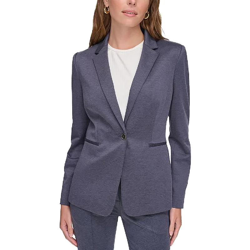 Big Savings Womens Heathered Workwear One-Button Blazer
