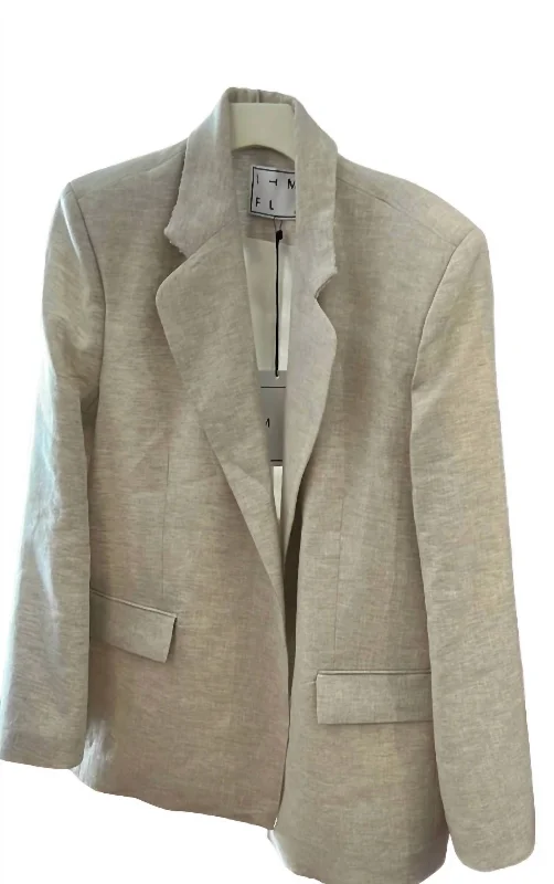 Value Deals Women's Montague Linen Jacket In Semigray