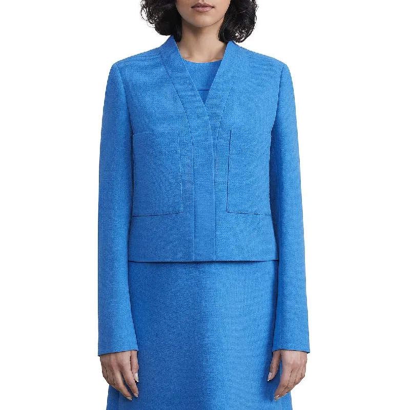 Daily Deals Womens Wool Suit Separate Collarless Blazer