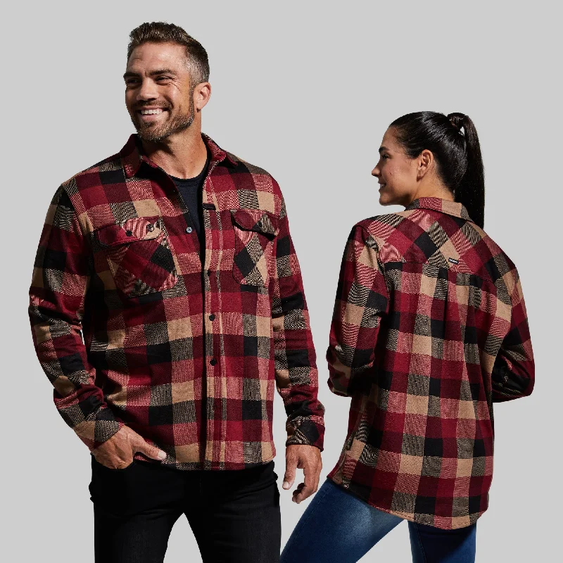 Year-End Sale Woodsman Stretchy Flannel (Inferno)