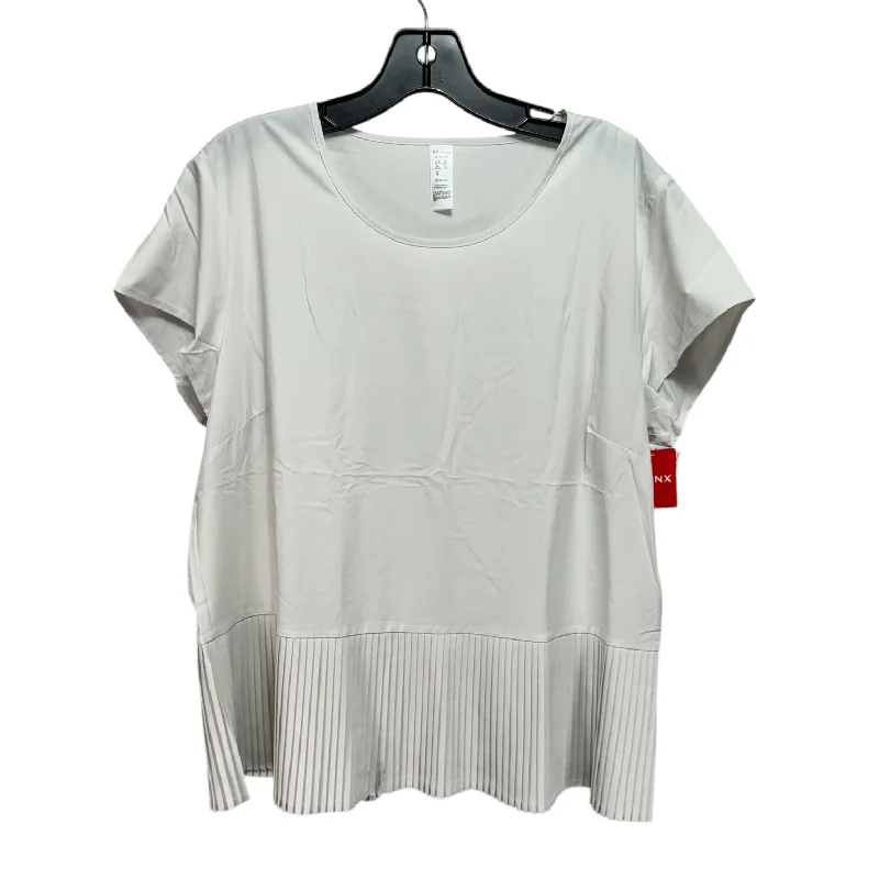 Bargain Prices Yes, Pleats! Tee Top Sleeveless By Spanx In Silver, Size: Xl