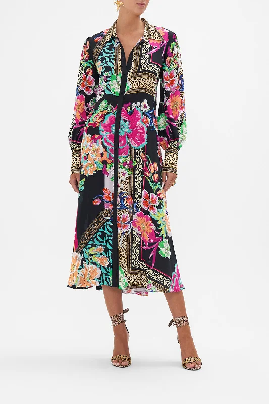 Loyalty Reward WAIST TIE SHIRT DRESS PRINTED PRIMA VERA