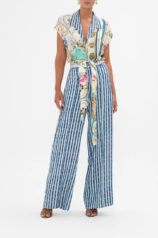 SCARF BELT WIDE LEG PANT AMALFI LULLABY