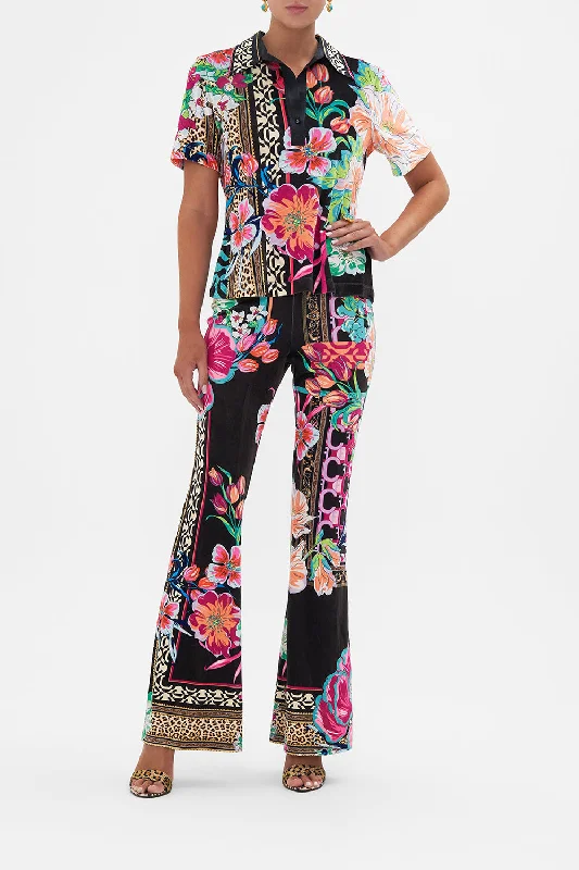 Grand Opening Sale JERSEY FLARE PANT PRINTED PRIMA VERA