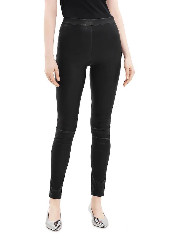 Act Fast Adbelle Womens Leather Skinny Leggings