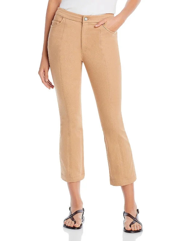 Don't Miss Dennis Womens Denim Seamed Ankle Pants