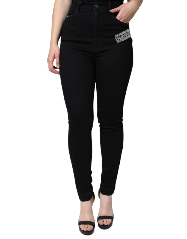 Special Price Dolce & Gabbana  Logo Mid Waist Skinny blue Women's Jeans