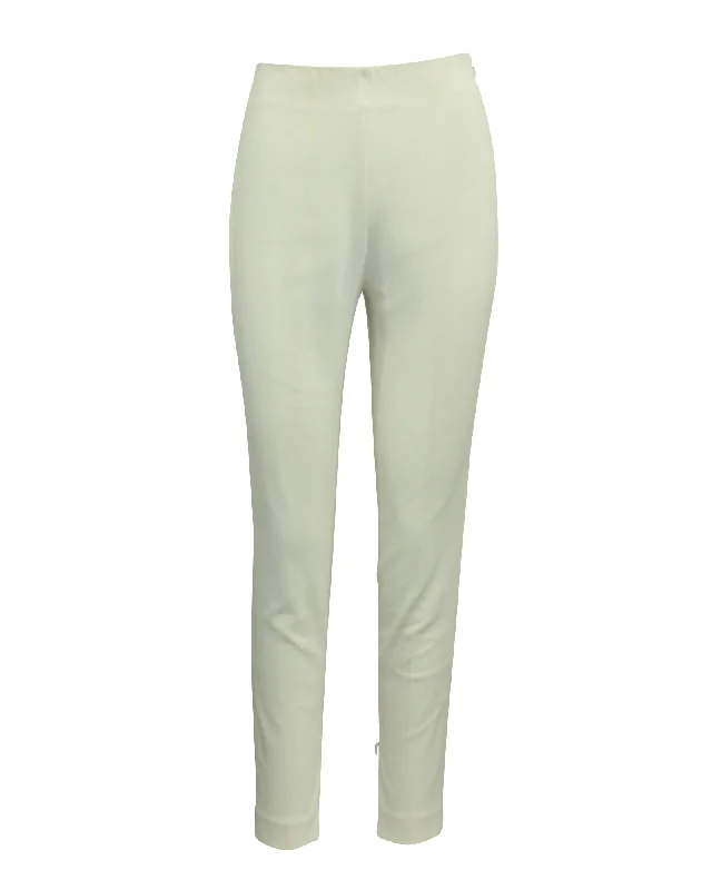 Limited Availability Giambattista Valli Straight Leg Pants in Ecru Cotton