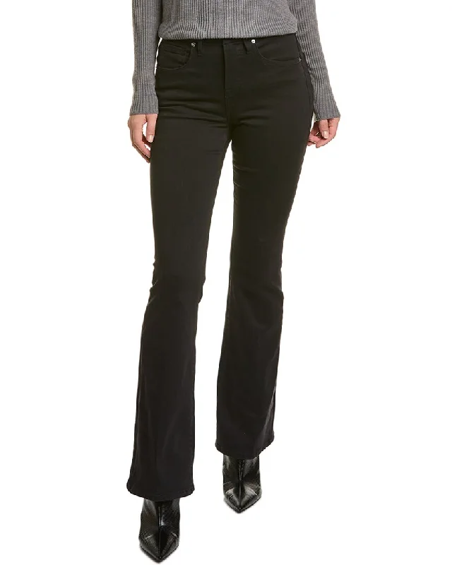 Clearance Sale GOOD AMERICAN The Flare Black Flare Jean