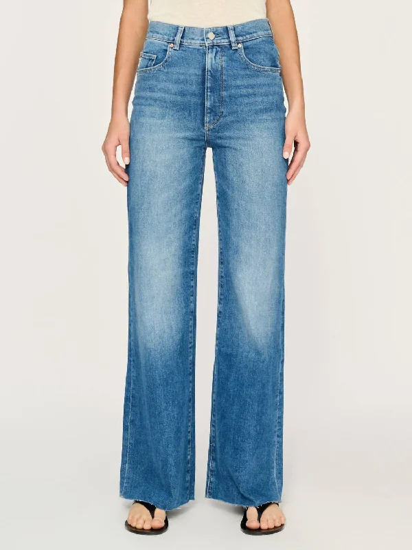 Act Fast Hepburn Wide Leg Jeans In Driggs