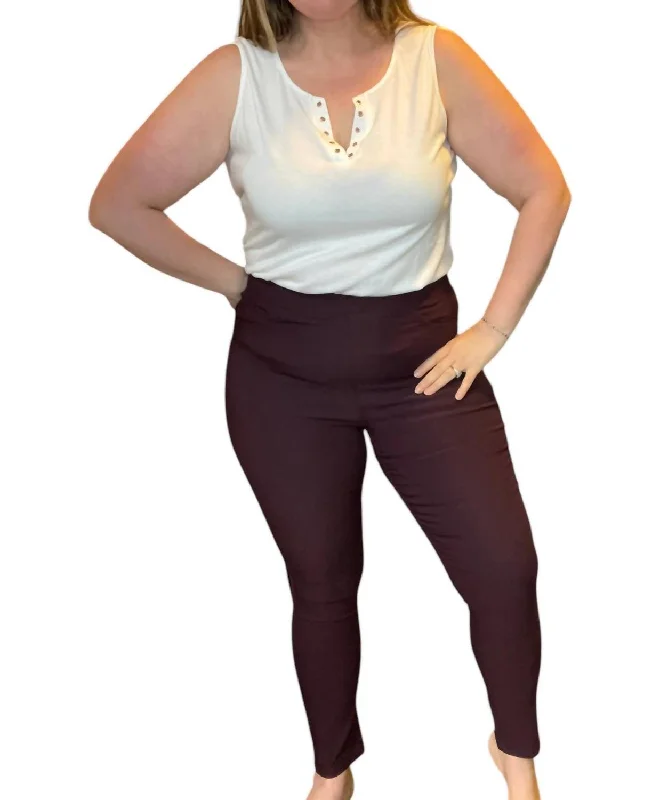 Lowest Price Lana Pants In Deep Plum