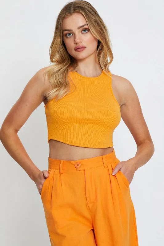 Special Savings Orange Crop Top