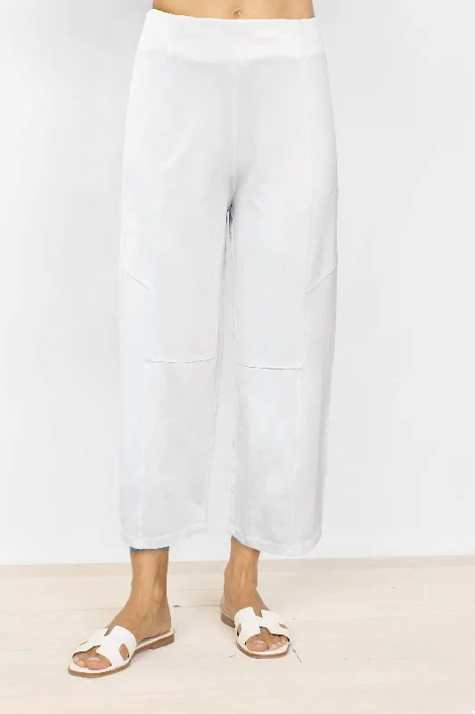 Unmissable Offer Stonewashed Flood Pant In White