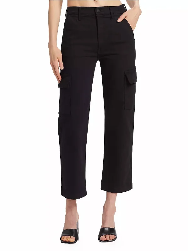 Last Chance Straight Up Rambler Cargo Pants In Black