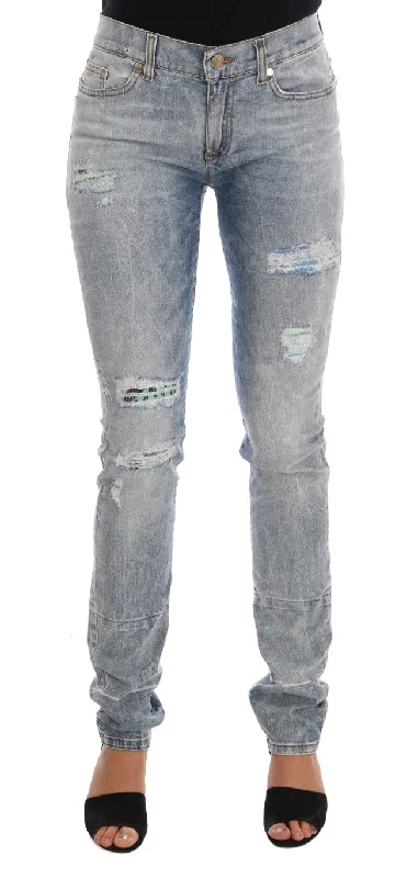 Savings Galore Versace Jeans Chic  Torn Slim Fit Women's Jeans