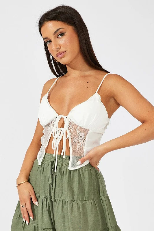 Special Discount White Cami Top