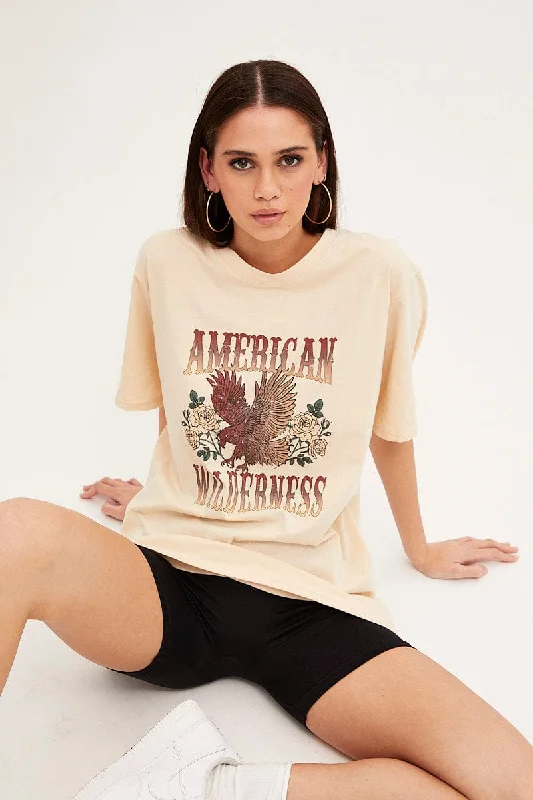 Clearance Sale White Graphic T-Shirt Short Sleeve Oversized