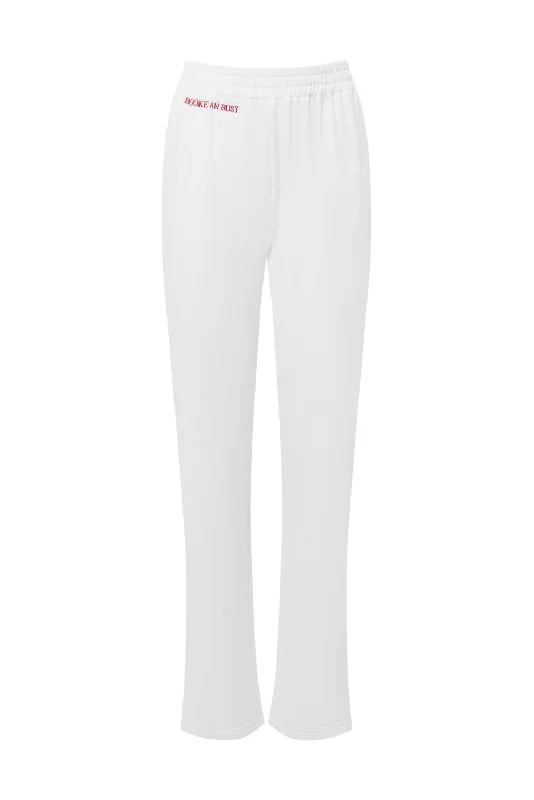 Take Advantage Women's Booked & Busy Jogger Pants In White