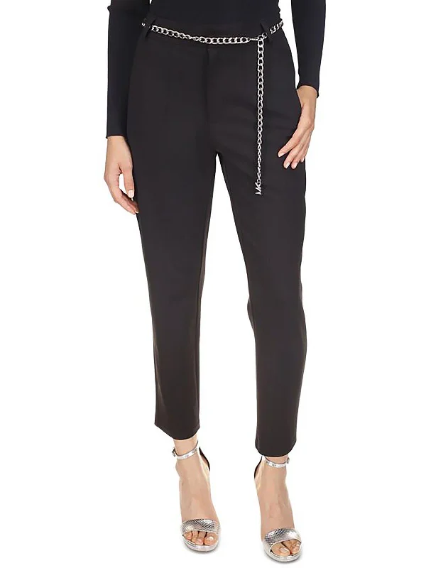 Bonus Savings Womens Cropped Tapered Leg Dress Pants