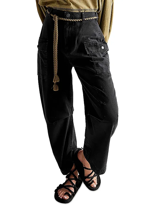 Can't Miss Womens Distressed Utility Cargo Pants