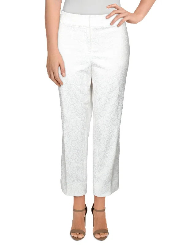 Super Sale Womens Floral Jacquard Trouser Pants