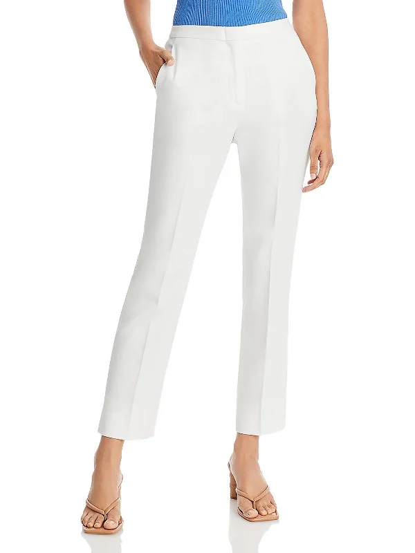 Price Meltdown Womens Mid-Rise Slim Fit Straight Leg Pants