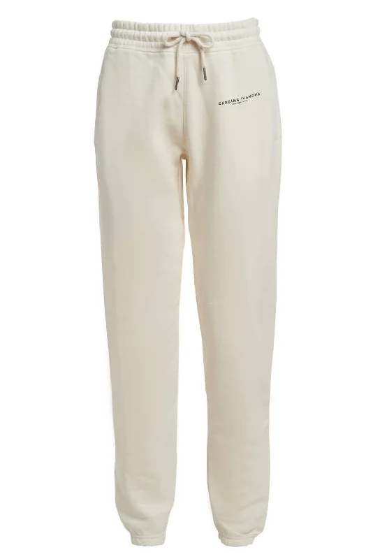 Flash Sale Women's Organic Cotton Jogger Pants In Beige