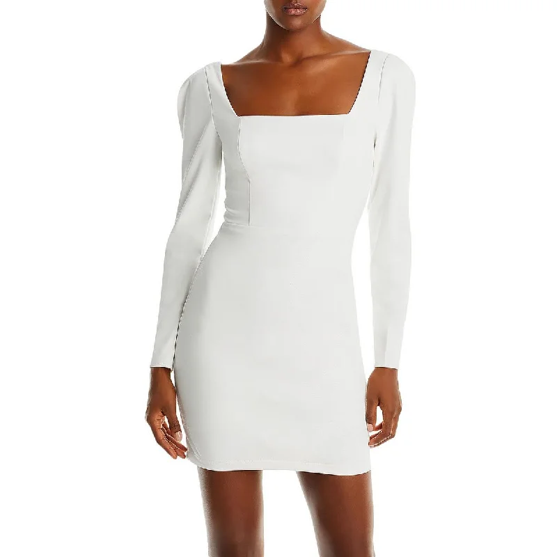 Best Bargains Aqua Womens Embossed Short Mini Dress