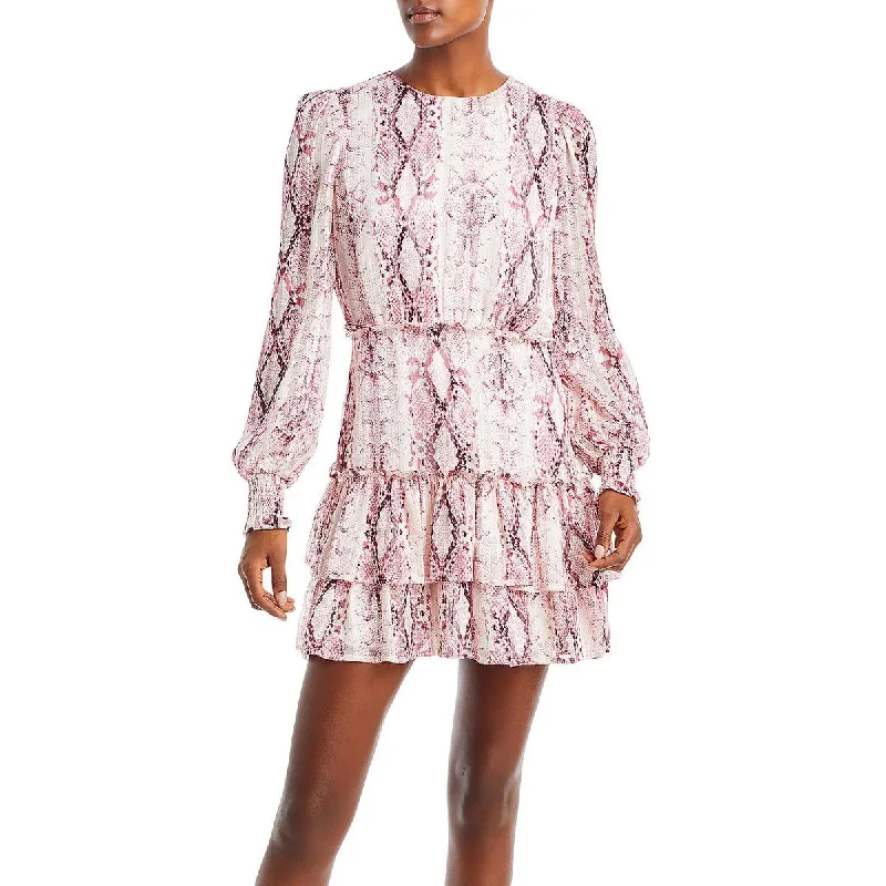 Daily Deals Aqua Womens Metallic Mini Mini Dress