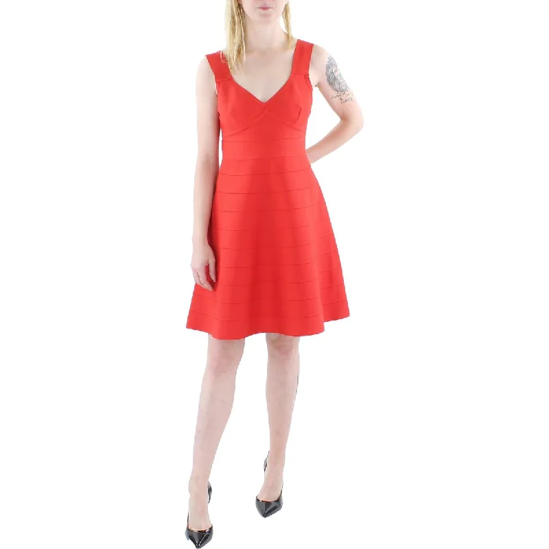 Price Cut Bebe Womens Juniors Summer Bandage Fit & Flare Dress