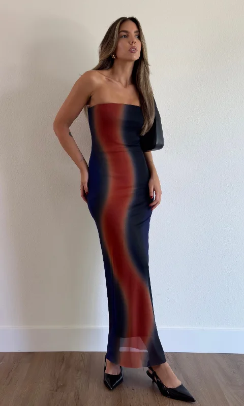 Can't Miss Blurred Lines Maxi Dress - FINAL SALE