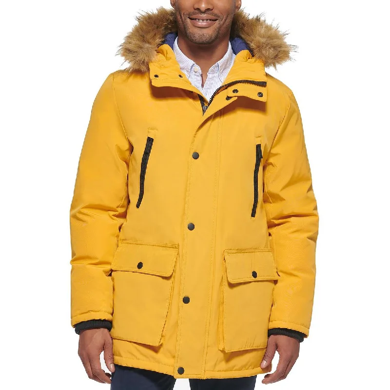 Savings Bonanza Club Room Mens Hooded Midi Parka Coat
