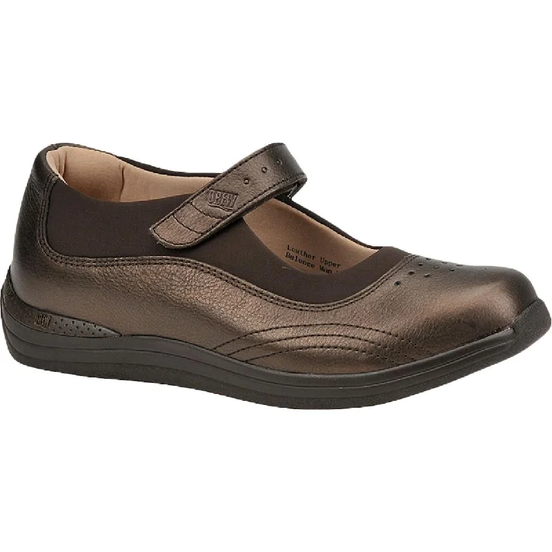 Massive Deals Drew Womens Rose Leather Mary Janes