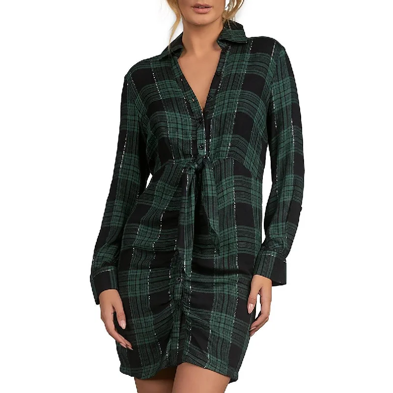 Big Discounts Elan Womens    Metallic Mini Shirtdress