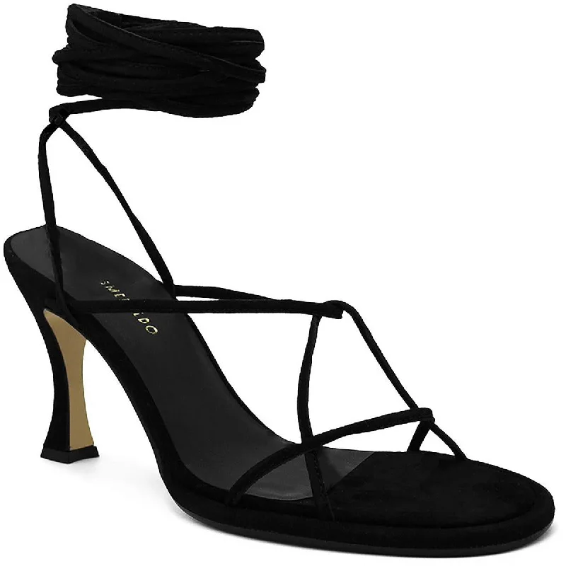 Don't Wait Ilio Smeraldo Womens Ilenia 02 Leather Strappy Ankle Strap